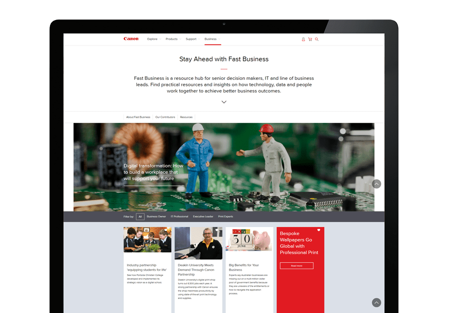 Canon - Fast Business - Great Minds Case Study