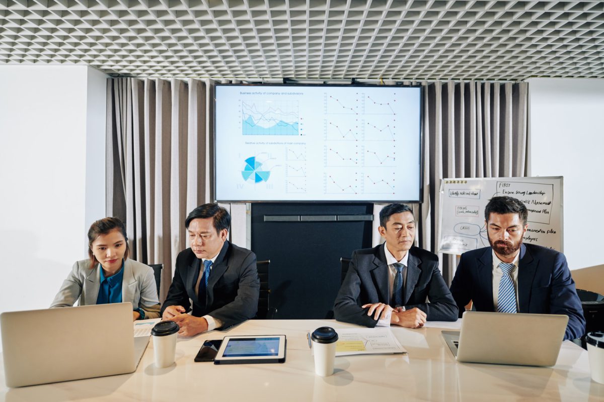 Finance department meeting