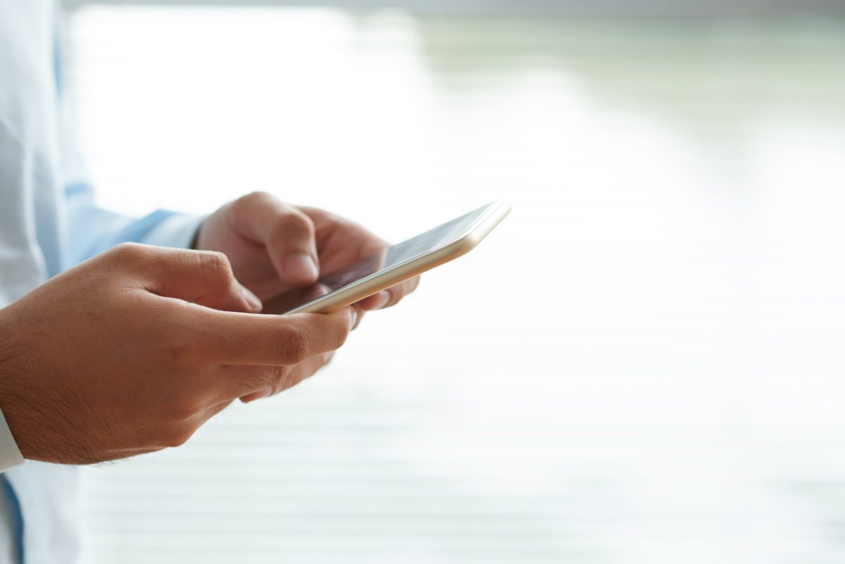 Using mobile app