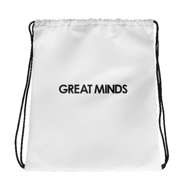 Great Minds Drawstring bag