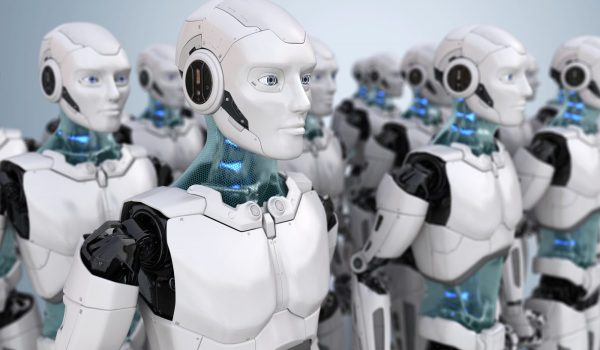 Crowd of robots