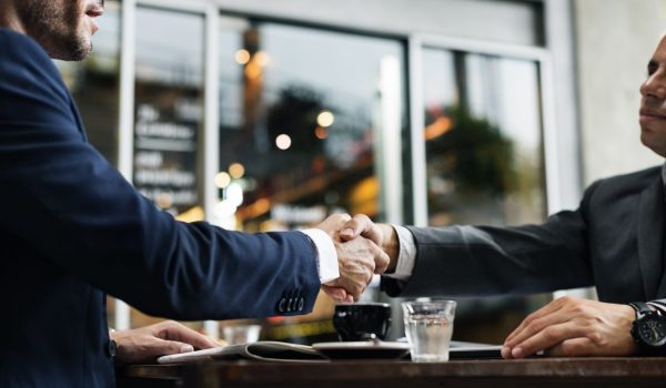 Handshake Partnership Deal Agreement Terms Concept
